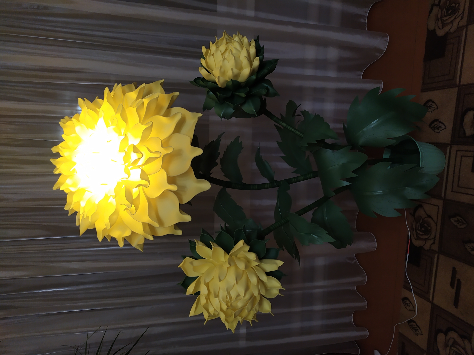 Ростовые цветы светильники, для декора, фотозоны